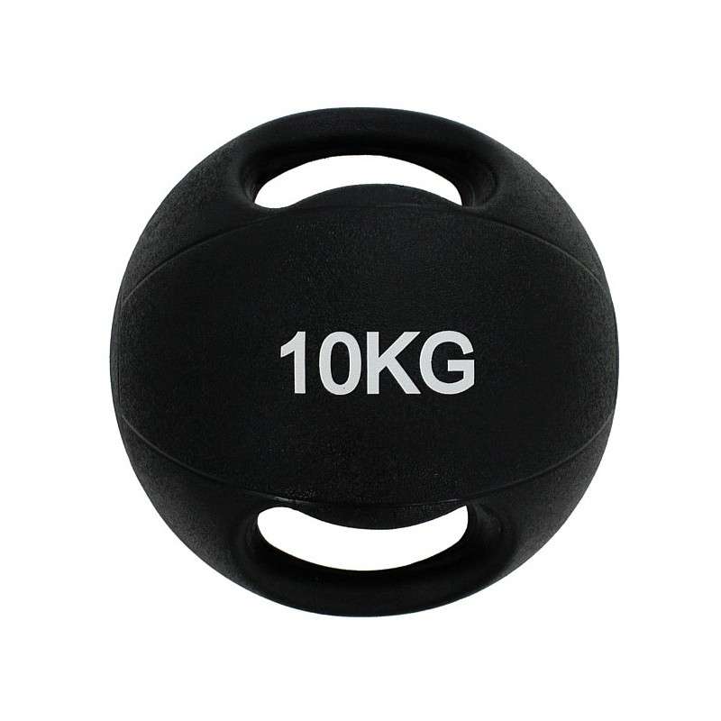 Dual grip medicine ball