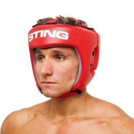Sting Competition Leather Head Guard AIBA (Medium)