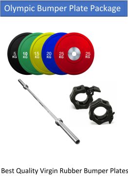 *FLASH SALE* PRO-GRADE OLYMPIC BUMPER PLATE PACKAGE, INC. 150KG OF PRO-GRADE BUMPER PLATES, OLYMPIC ATHLETE BARBELL & OLYMPIC QUICK-LOCKS