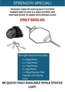 100KG OLYMPIC TRAP BAR PACKAGE *JUST ARRIVED*