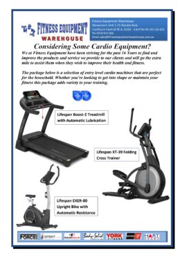 BASE CARDIO PACKAGE *PERFECT FOR THE HOUSEHOLD, WHILE STOCKS LAST*
